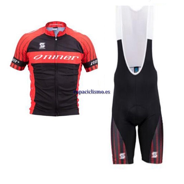 2017 Maillot Niner Tirantes Mangas Cortas rojo